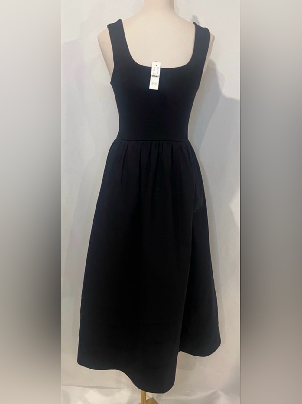 J.Crew Drop-waist mixy dress in black - Picture 6 of 8